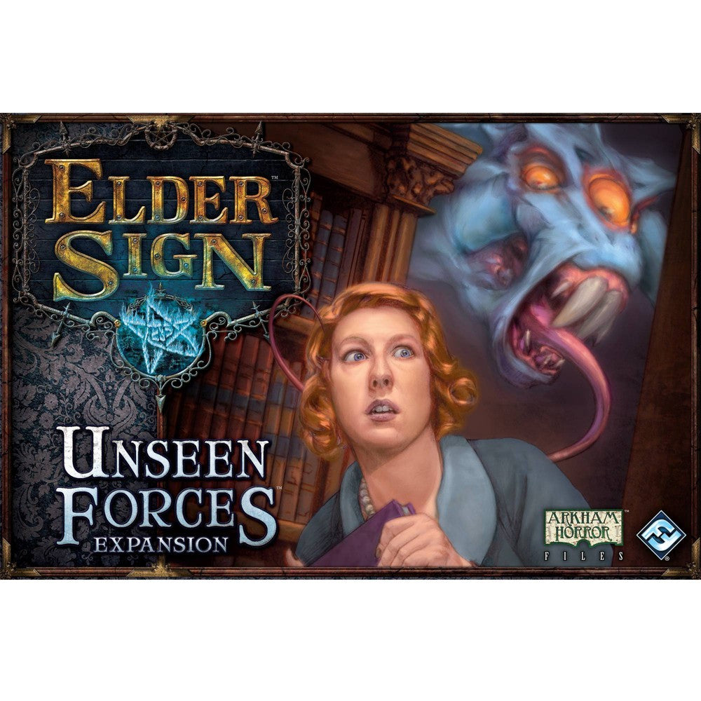 Fantasy Flight Studios Elder Sign: Unseen Forces Expansion Game: Educational Social Skills Card Strategy for 1+ Players