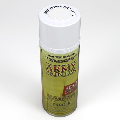 The Army Painter: Matt White Base Primer Spray (Acrylic)