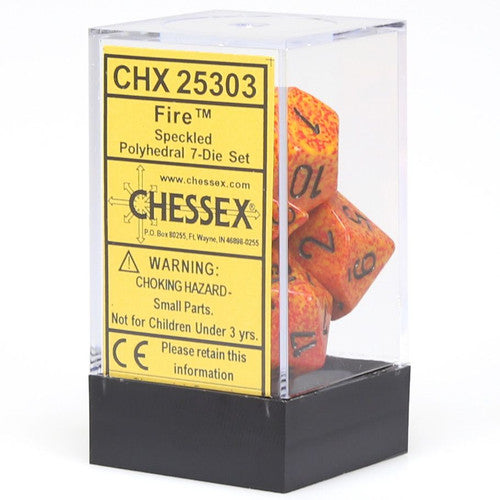 Chessex: Speckled - Fire 7-Set (#25303)