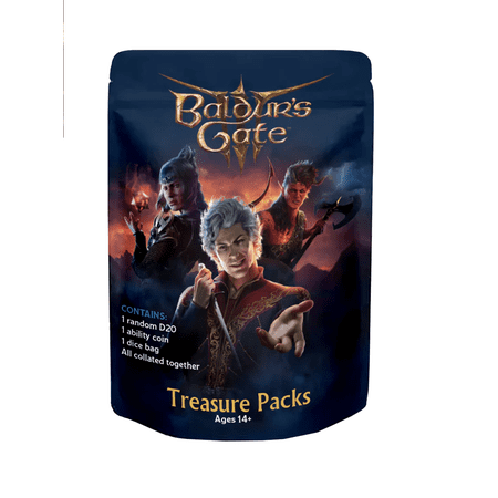 Dungeons & Dragons: Baldur's Gate III - Treasure Packs - Blind Bag - Die & Coin Set