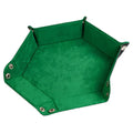 Foam Brain Games: Emerald Hexagonal Folding Leatherette Dice Tray