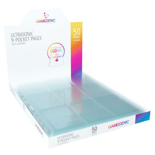 Gamegenic: Ultrasonic 9-Pocket Top-Loading Pages (50 Count)