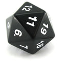 Koplow: 55mm Black with White Countdown D20