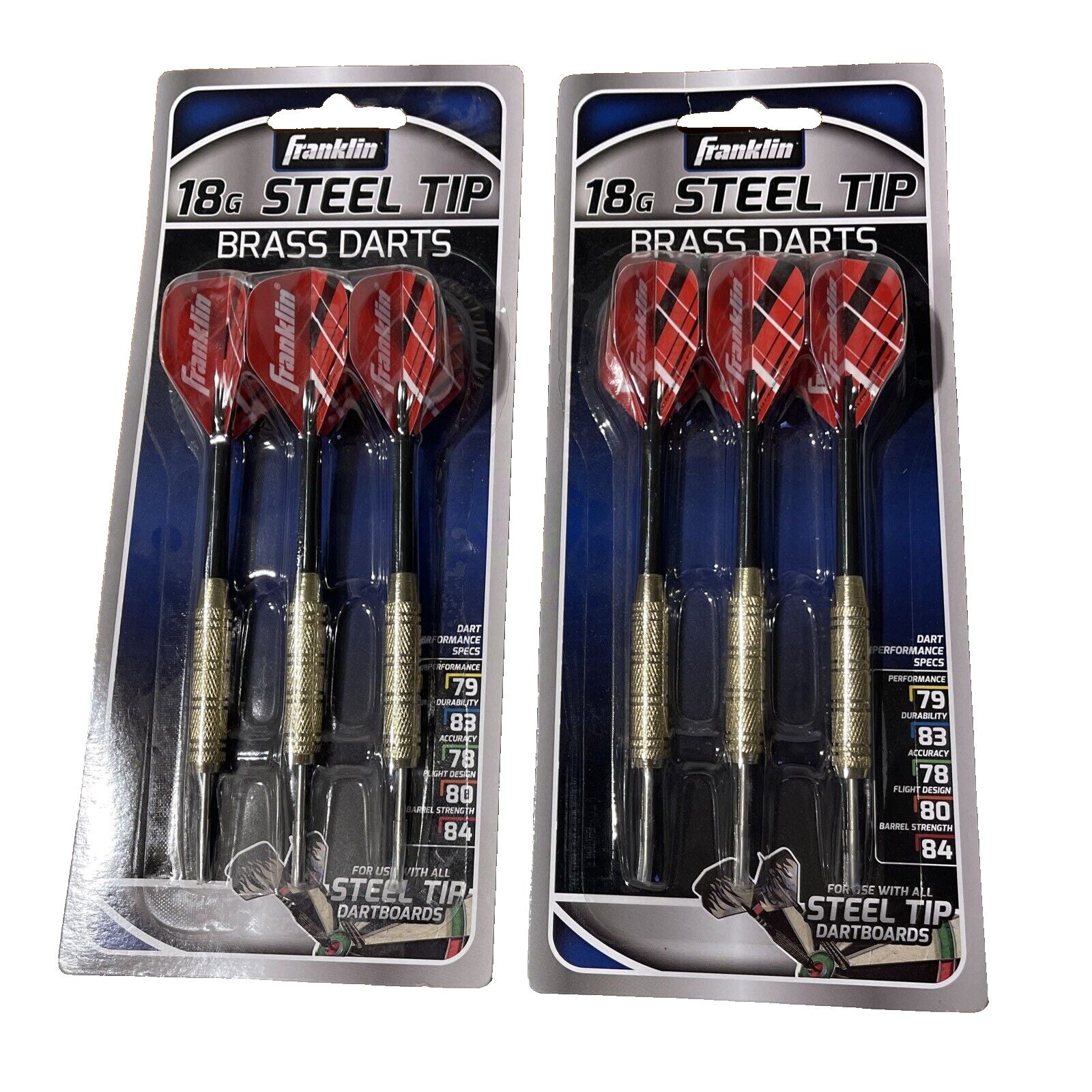 Franklin: 18g Steel Tip Brass Darts