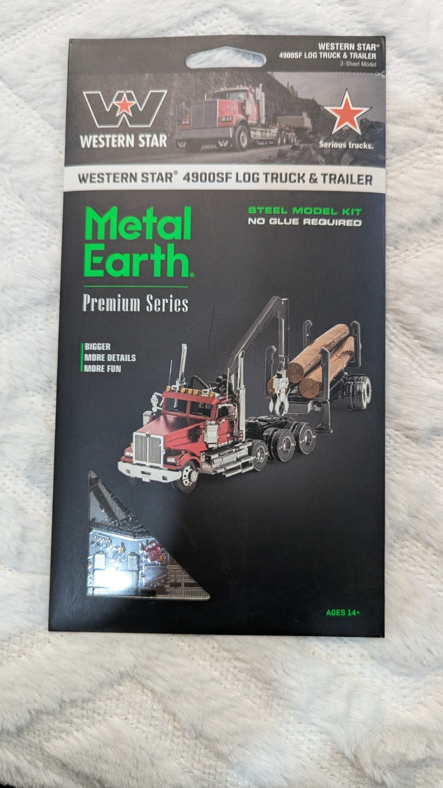 Metal Earth: Iconx - Western Star 4900SB Log Truck & Trailer (In Color)