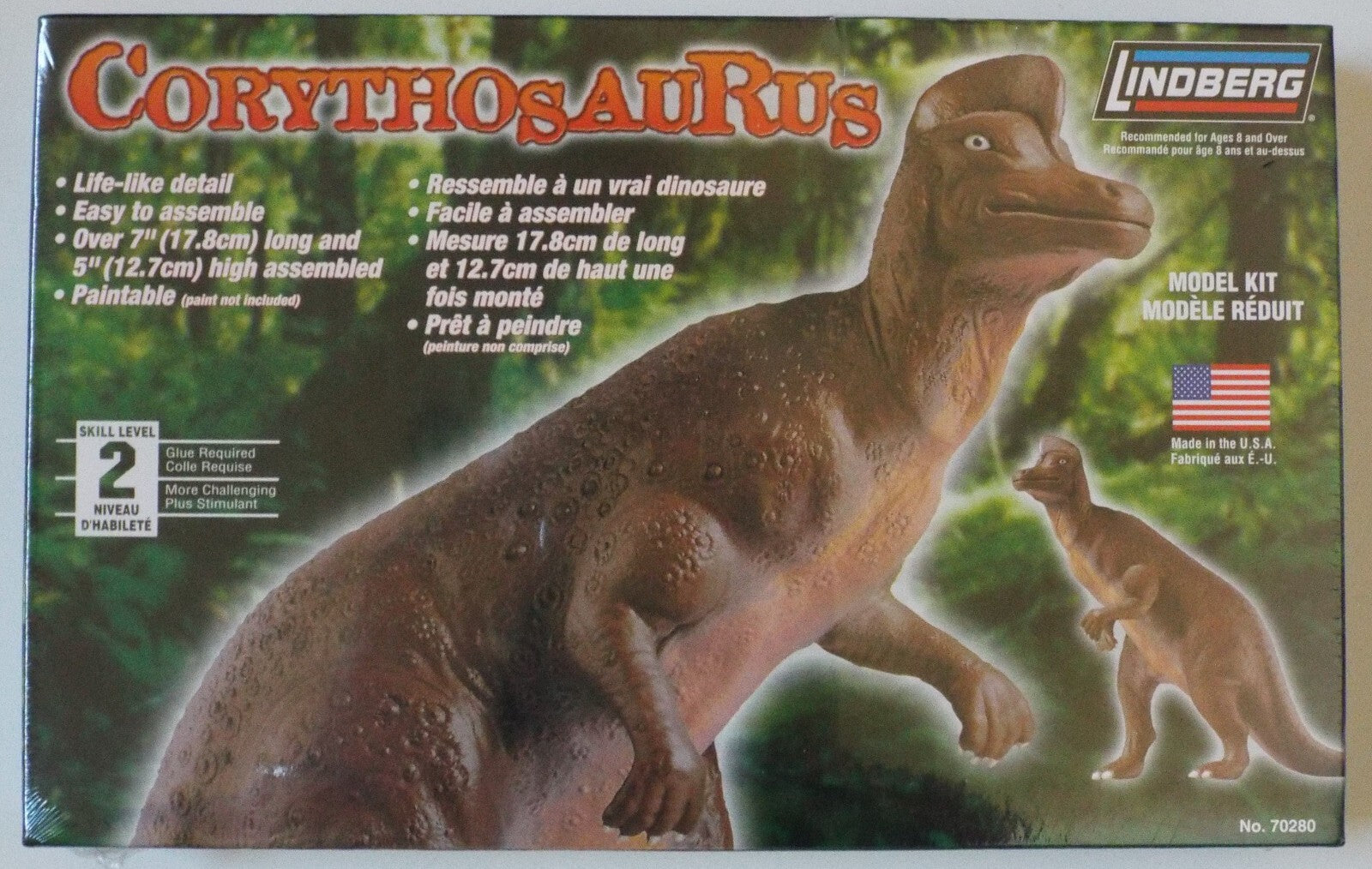 Lindberg: Corythosaurus Model Kit - Skill 2 [Ca. 2006] (Open-Box / Complete)