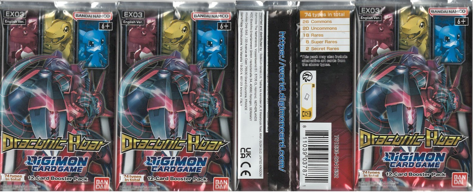 Digimon TCG: Draconic Roar Booster Pack (EX-03)