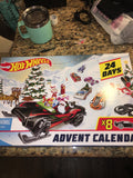 Hot Wheels: 2018 Advent Calendar (Santa in Black Car With Red Accents)