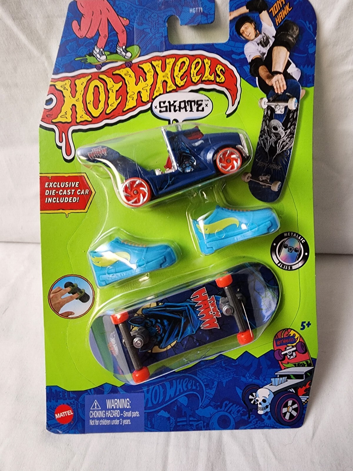 Hot Wheels: Skate - Tony Hawk Bat Board W/ Rig Storm Car