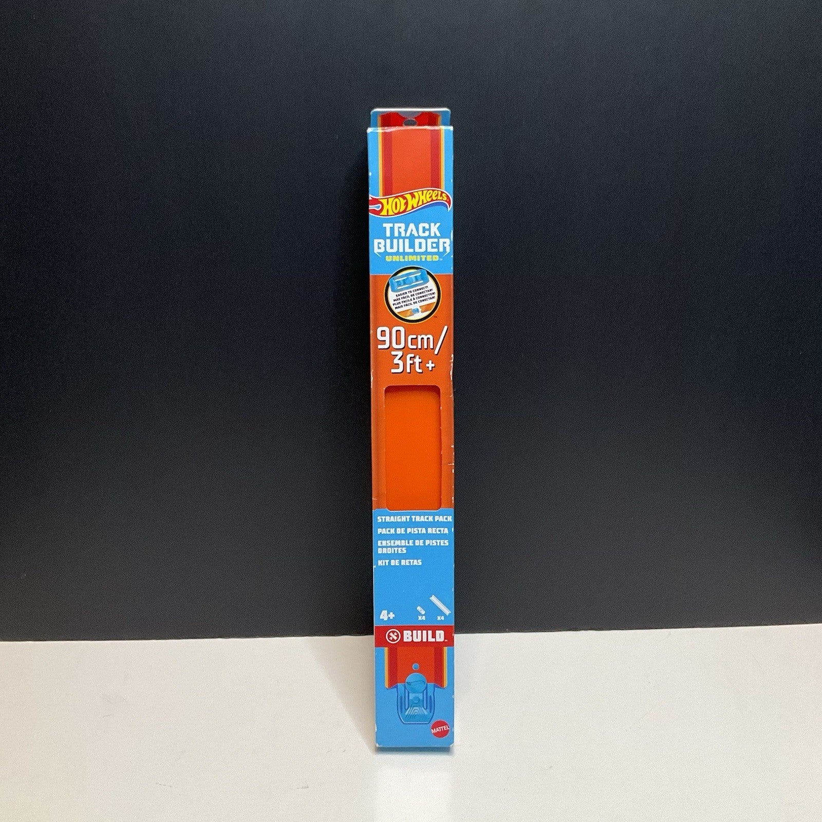 Hot Wheels Track Builder Unlimited Straight Track Pack: 8 Track Pieces & 1 Toy Car