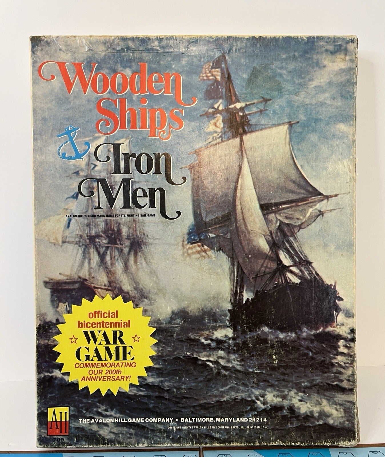 Unsealed Unpunched 1975 Avalon Hill Wooden Ships & Iron Men War Sail