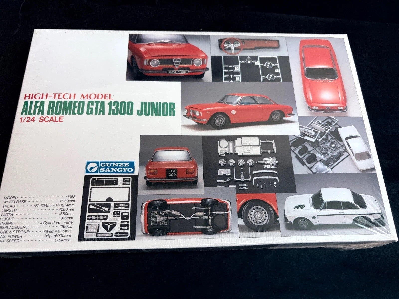Gunze Sangyo: 1:24 Scale Alfa Romeo GTA 1300 Junior High-Tech Model Kit