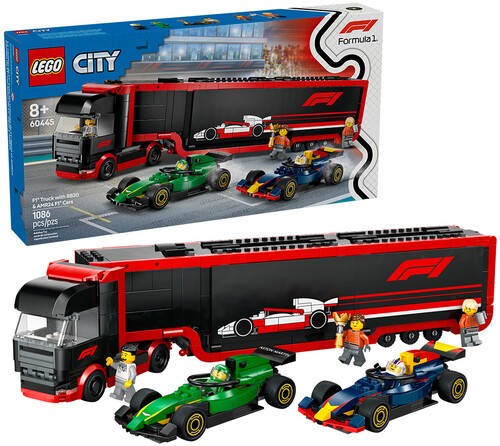 LEGO: City - F1 Truck With RB20 & AMR24 F1 Cars (#60445)