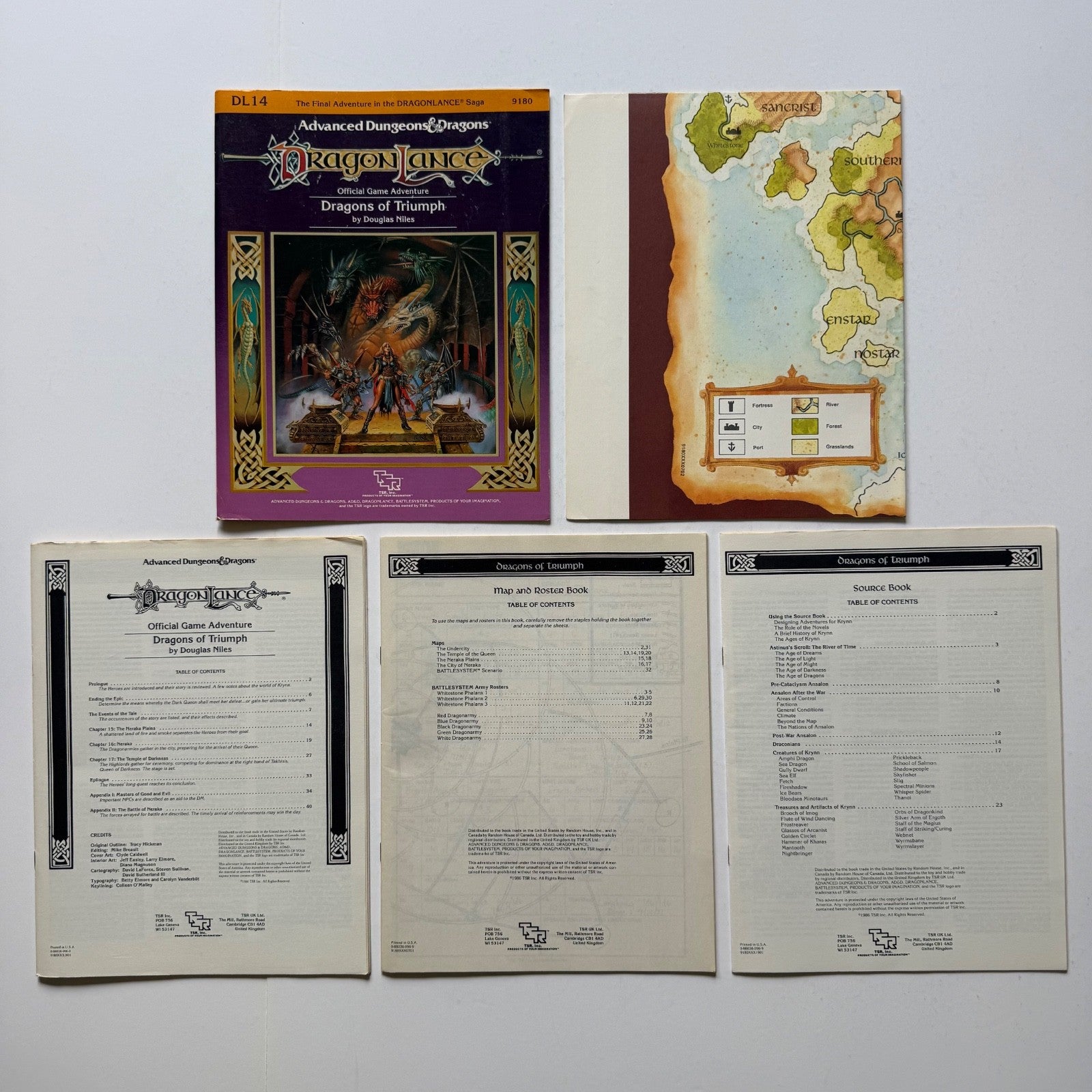 AD&D: Module - DL14 - Dragonlance - Dragons of Triumph #9180 (Complete)