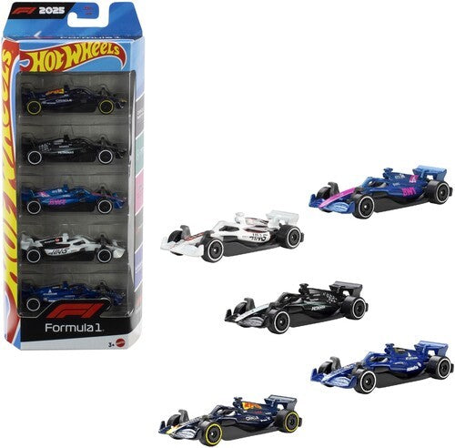 Hot Wheels: Formula 1 2025 5-Pack (Formula 1 Case)