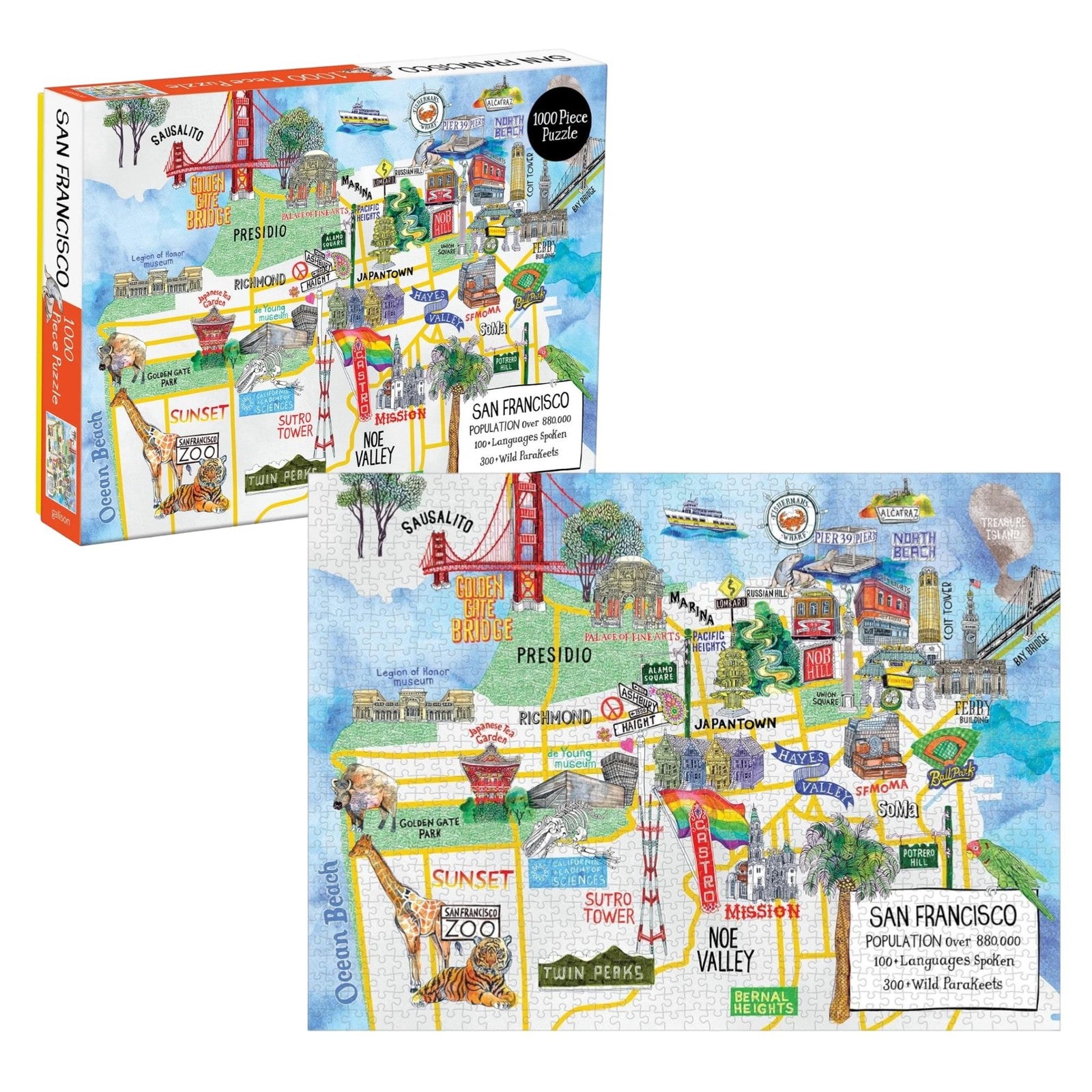 MYPUZZLE: San Francisco 1000-Piece Puzzle