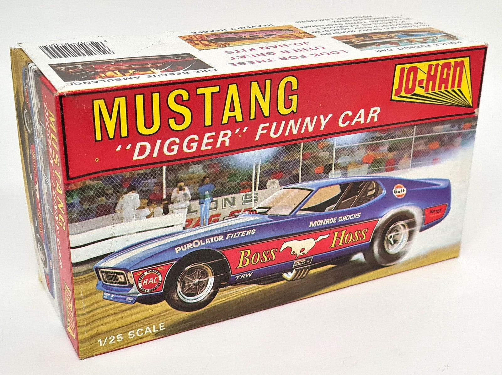Jo-Han: 1:25 Scale Mustang Digger Funny Car Model Kit