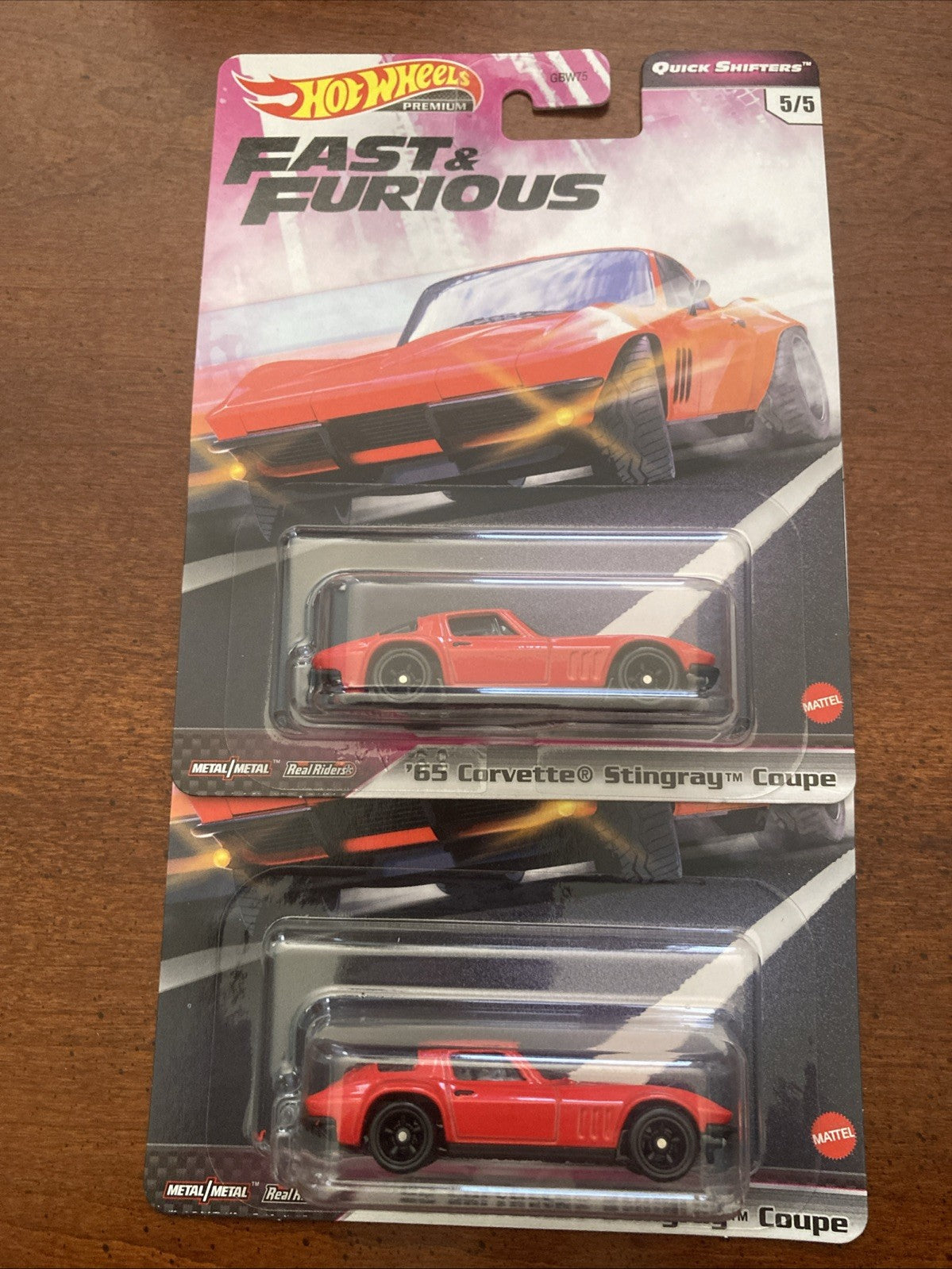 Hot Wheels: Premium - Fast & Furious Quick Shifters - '65 Corvette Stingray Coupe (Red) #5/5