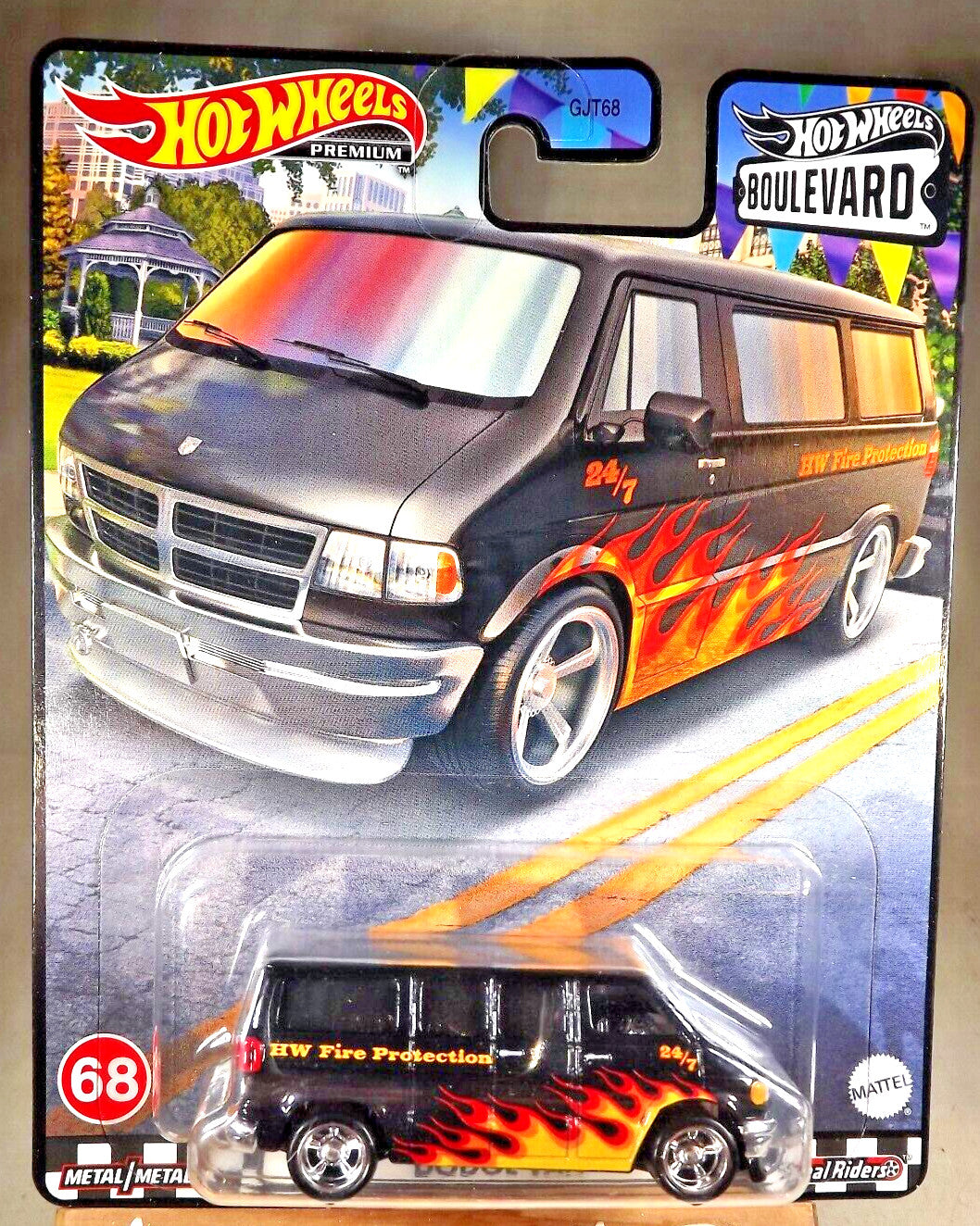 Hot Wheels: Premium - HW Blvd - Dodge Van HW Fire Protection #68