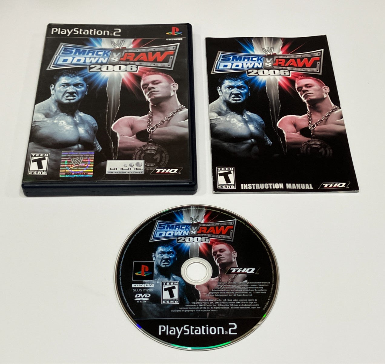 PS2: Greatest Hits - SmackDown vs. Raw 2006 No Manual