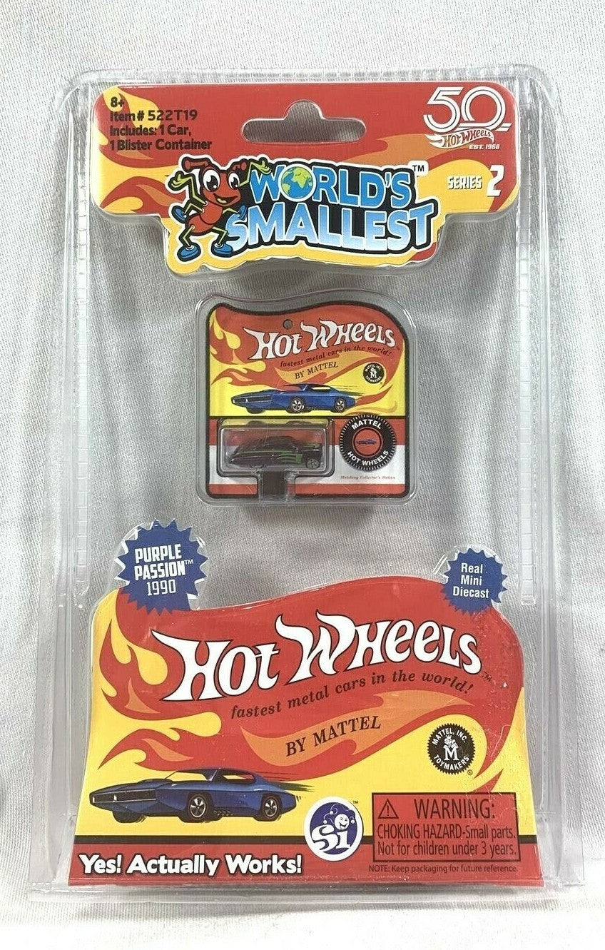 Hot Wheels: World's Smallest 50th Hot Wheels Car Series 2 Purple Passion 1990