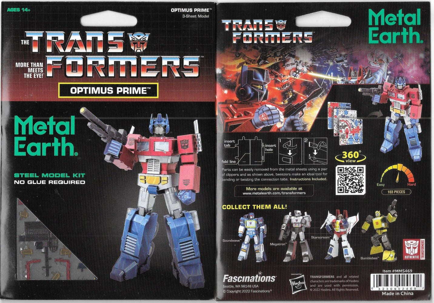 Metal Earth: Transformers - Optimus Prime (In Color)