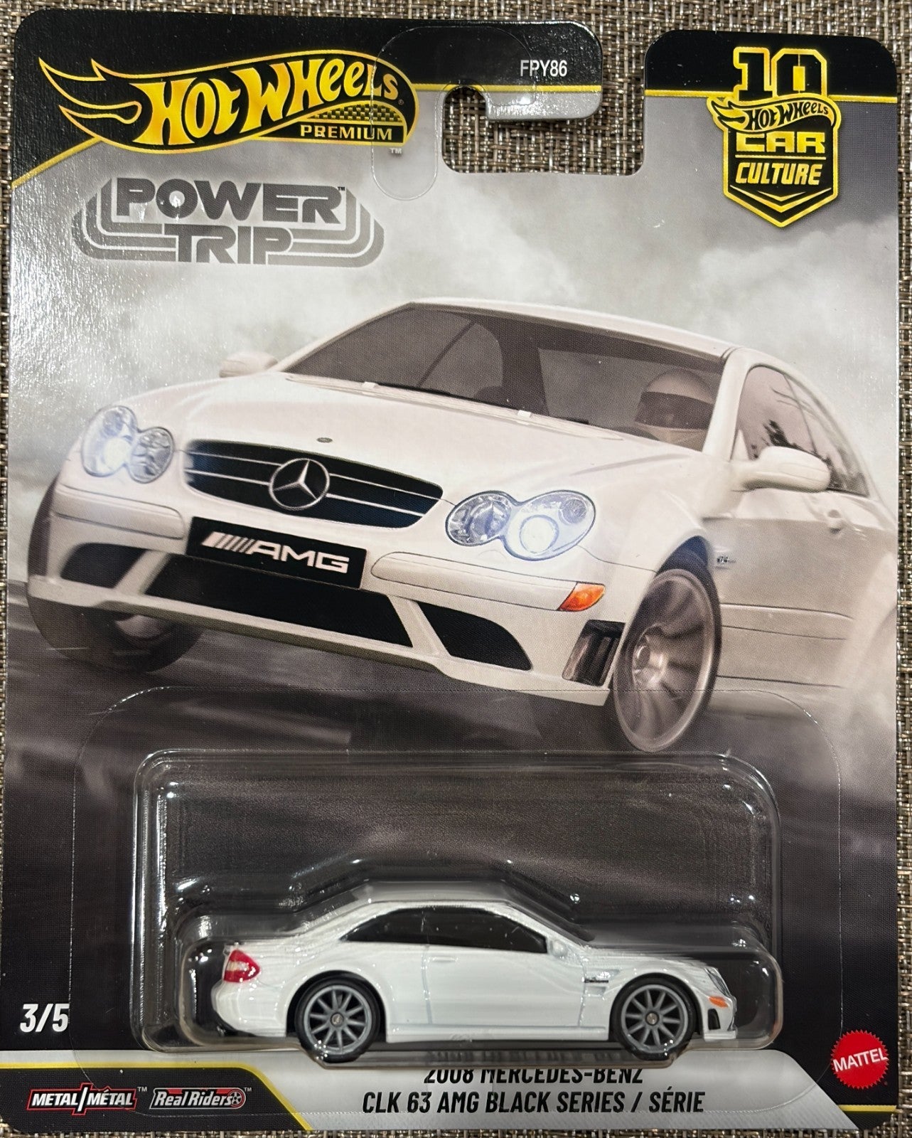 Hot Wheels: Premium - Car Culture Power Trip - 2008 Mercedes-Benz CLK 63 AMG Black Series