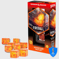 Sirius: Dice - 8 D6 Dice Tube - Fireball
