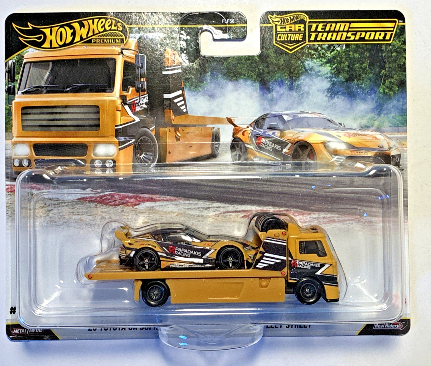 Hot Wheels: Team Transport #86 '20 Toyota GR Supra & Fleet Street - Real Riders - Metal/Metal