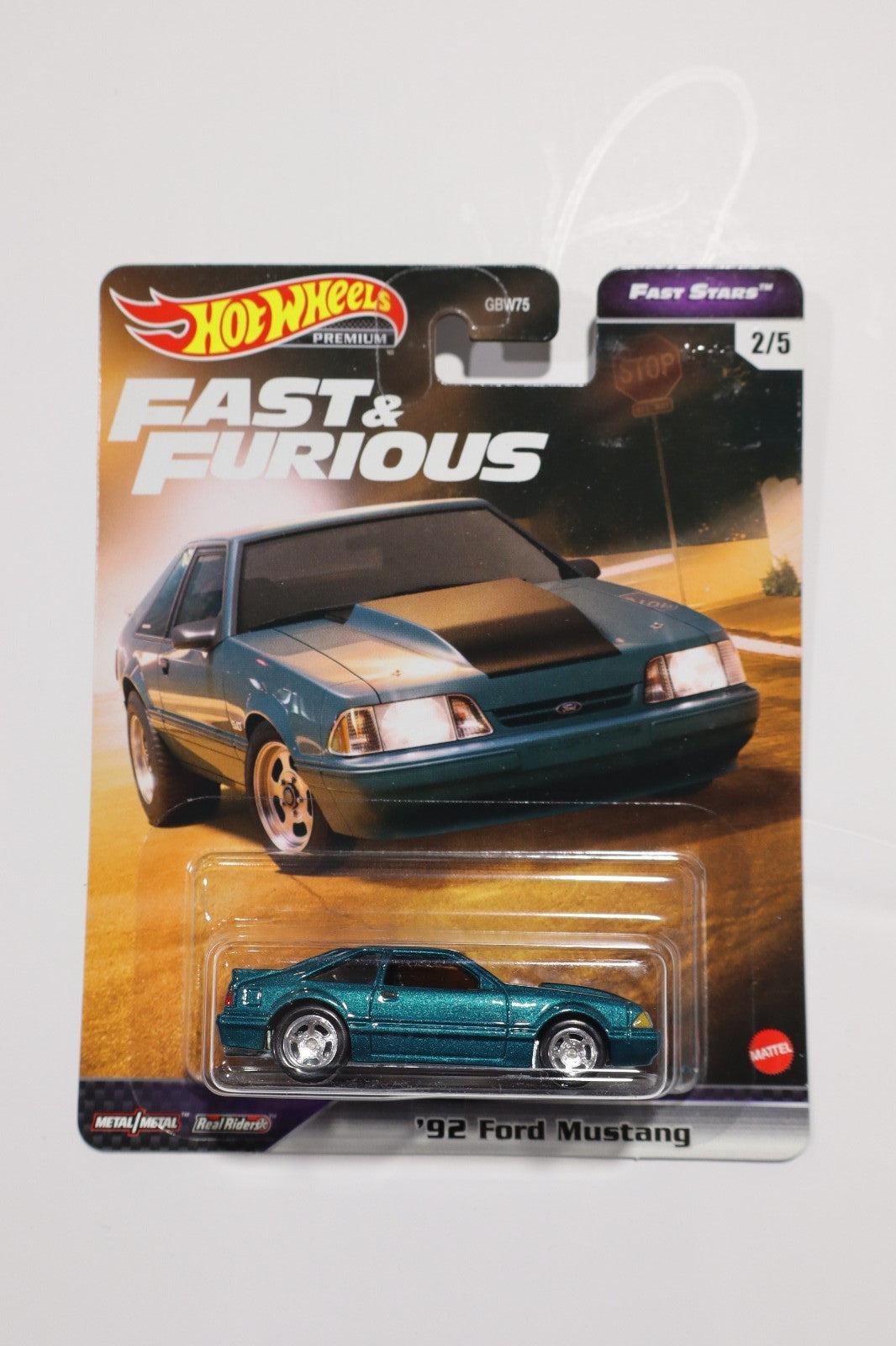 Hot Wheels: Premium - Fast & Furious - '92 Ford Mustang (Aqua) #2/5
