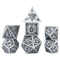 Sirius: Dice - 7-Set Illusory Metal - Silver