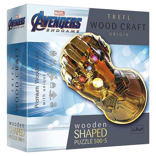 Trefl: Wooden Shaped Puzzle - Marvel - Infinity Gauntlet 500+5-Piece Puzzle