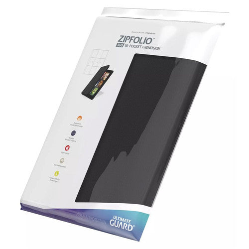 Ultimate Guard: Zipfolio - 360 Card - 18-Pocket Xenoskin Binder (Black)