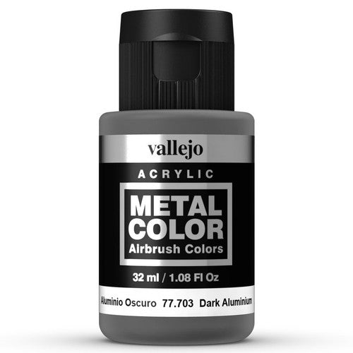 Vallejo: Dark Aluminium Metal Color 32ml Bottle Model Paint