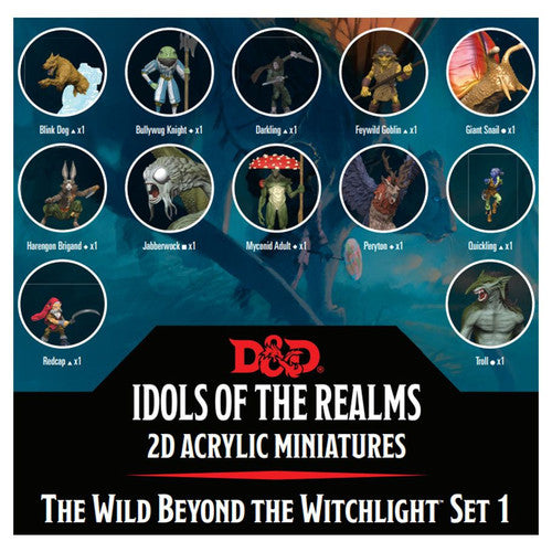Dungeons & Dragons: Icons of the Realms - The Wild Beyond the Witchlight 2D Acrylic Miniatures (Set 1)